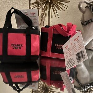 2 Trader Joes micro totes w/ grocery bag inside